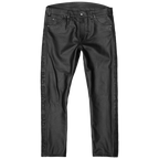 Black leather jeans